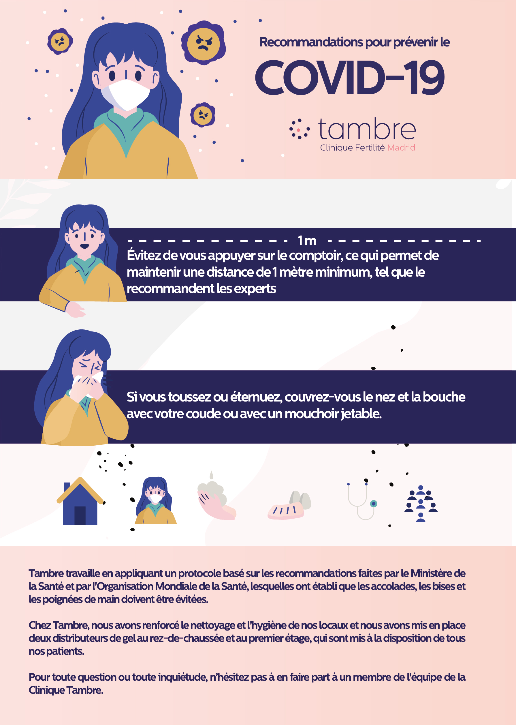 Cartel Tambre Coronavirus